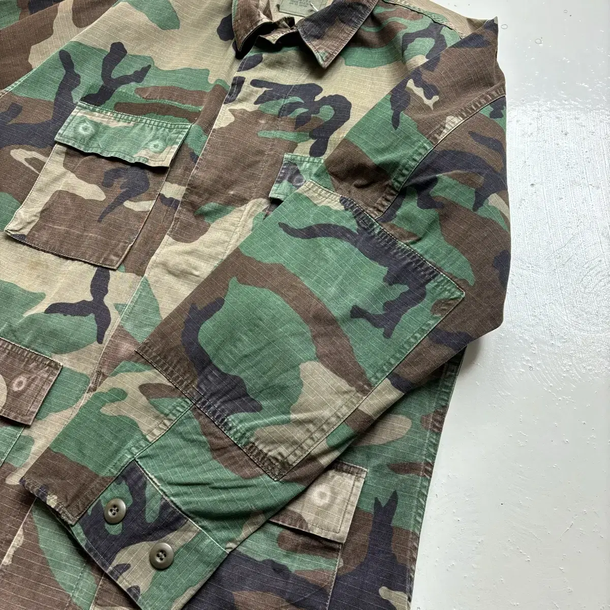 US ARMY OG 빈티지 BDU 우드랜드 자켓 M