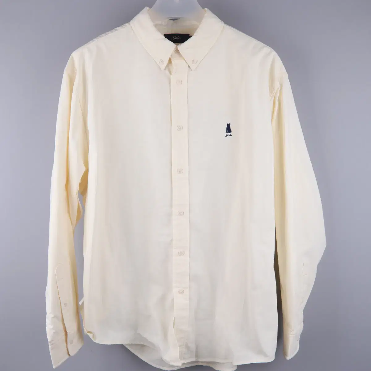 YALE Yale Overfit Oxford Shirt Light Yellow (M)