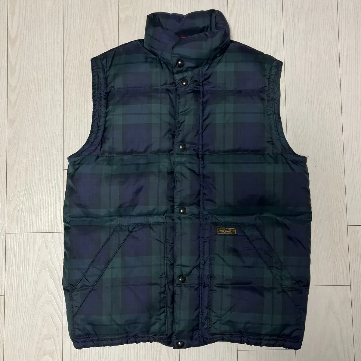 [M] Polo Ralph Lauren Tartan check puffer vest