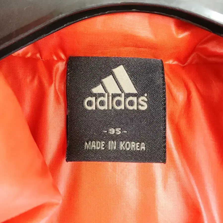 ADIDAS 아디다스 오렌지 오리털다운패딩