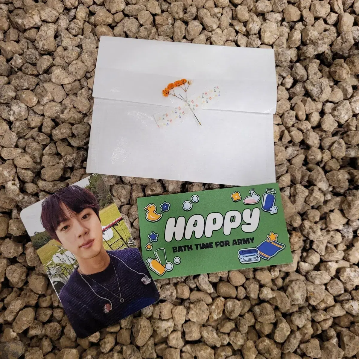 (Unsealed) BTS Seokjin Happy pop up Army day reverse jogong full set