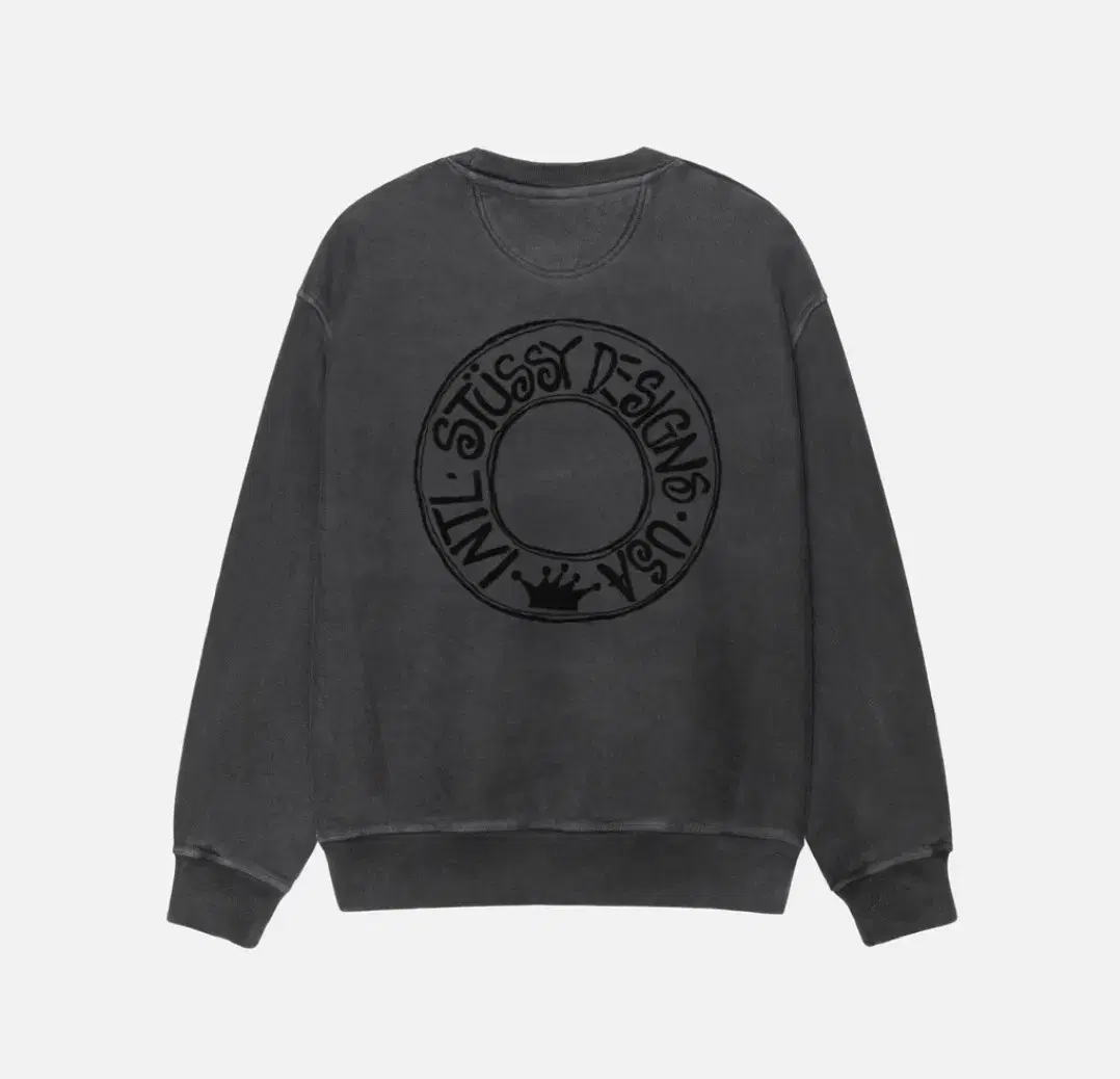 (NEW) Stussy Boana Pigment Crew Black L