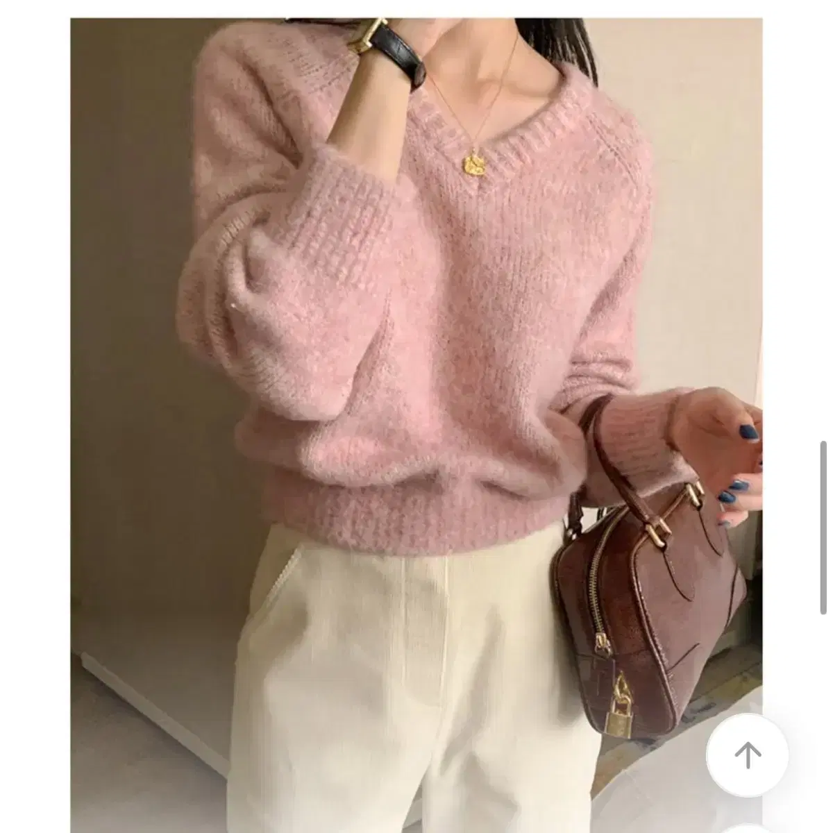 New Rean knitted sweater in pink