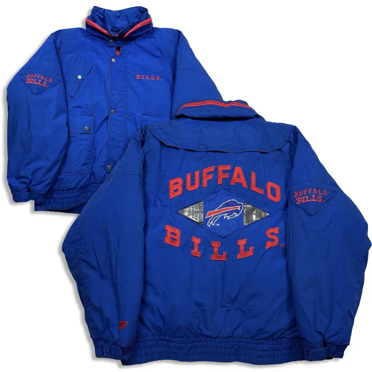 M 90s NFL Triple F.A.T Goose Buffalo Bills Duck Down Padding