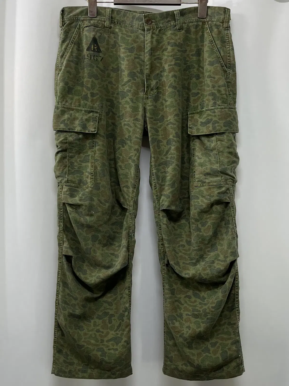 90's Polo Ralph Lauren Frogskin Duck Camo Parachute Cargo Pants Double LRRL