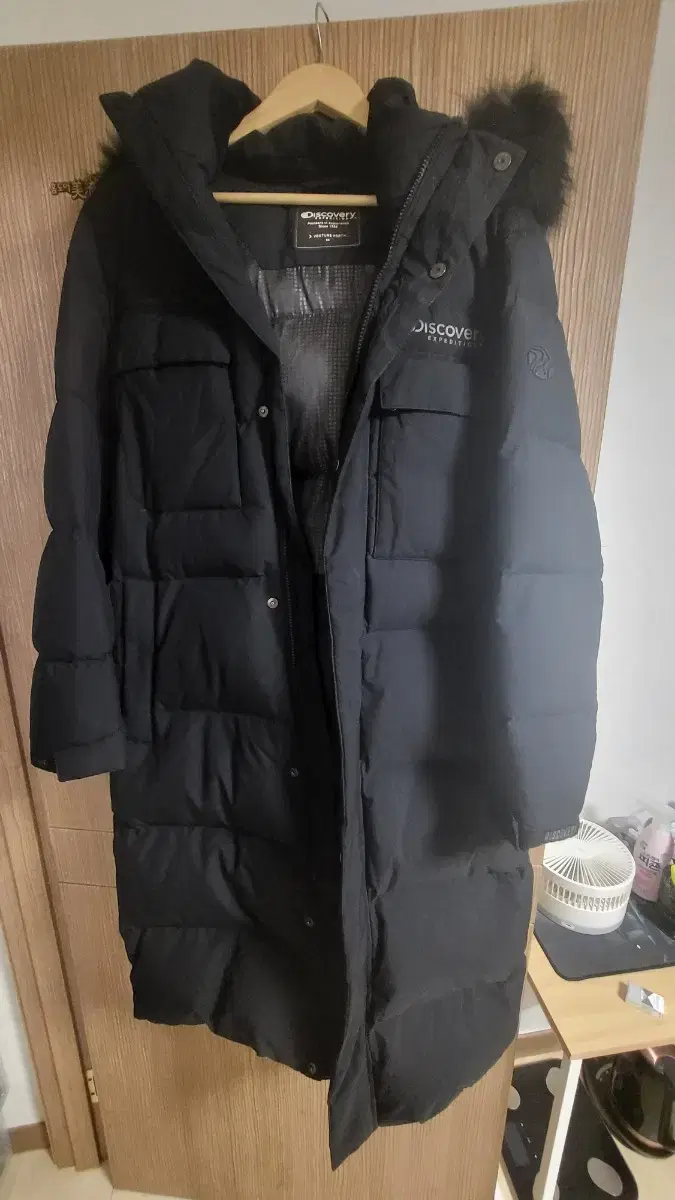 Discovery Goose Down Long Padding Size 95 (Hooded Kun Fleece)