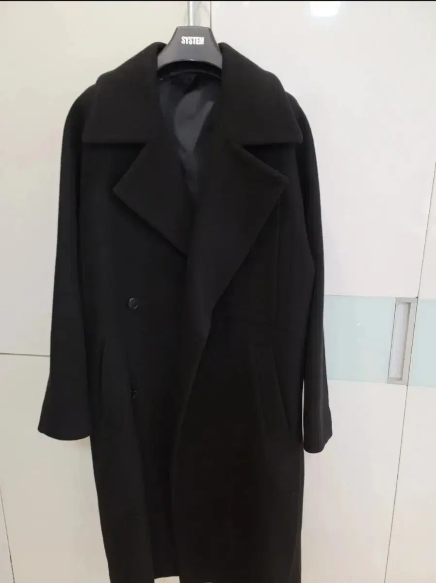 System Homme Cashmere-blend double coat