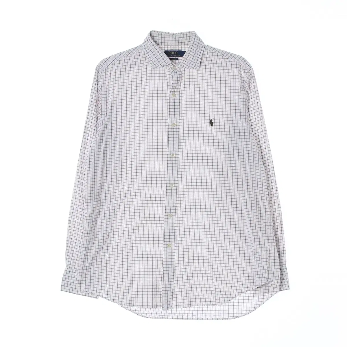 (Genuine)[L]Polo Ralph Lauren White Multi-Check Classic Fit Shirt