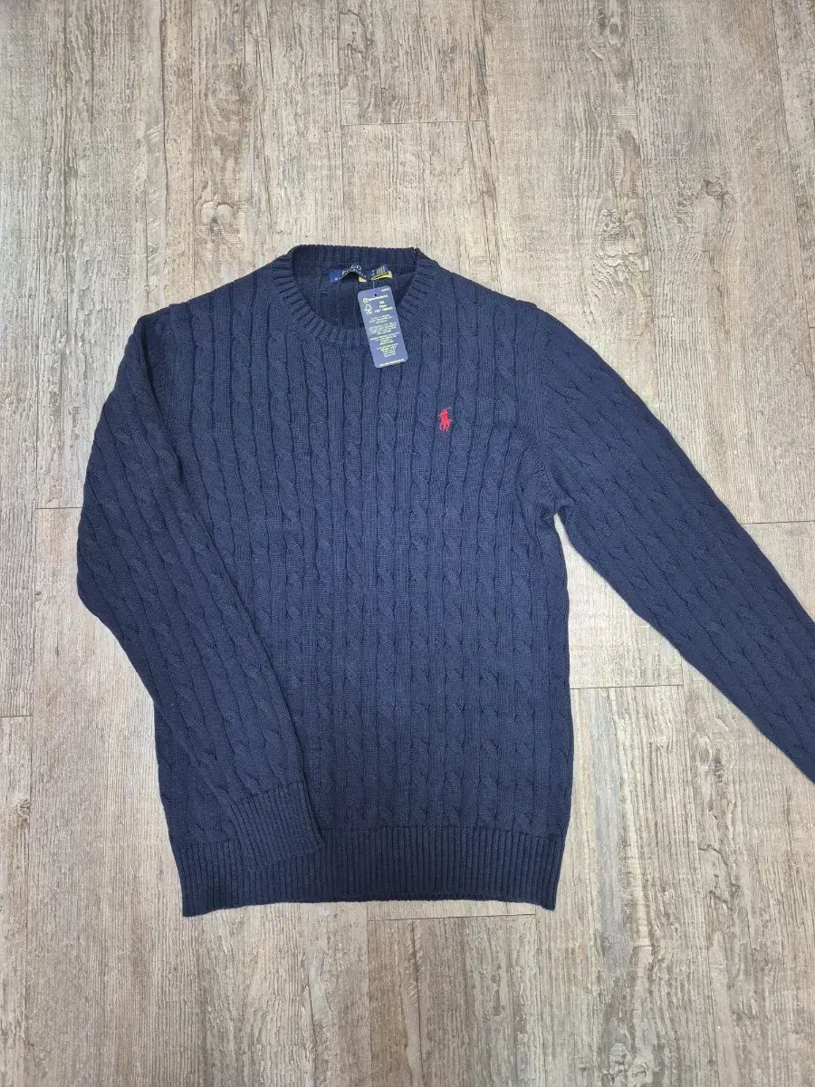 Polo cable knit navy new in XL for sale.