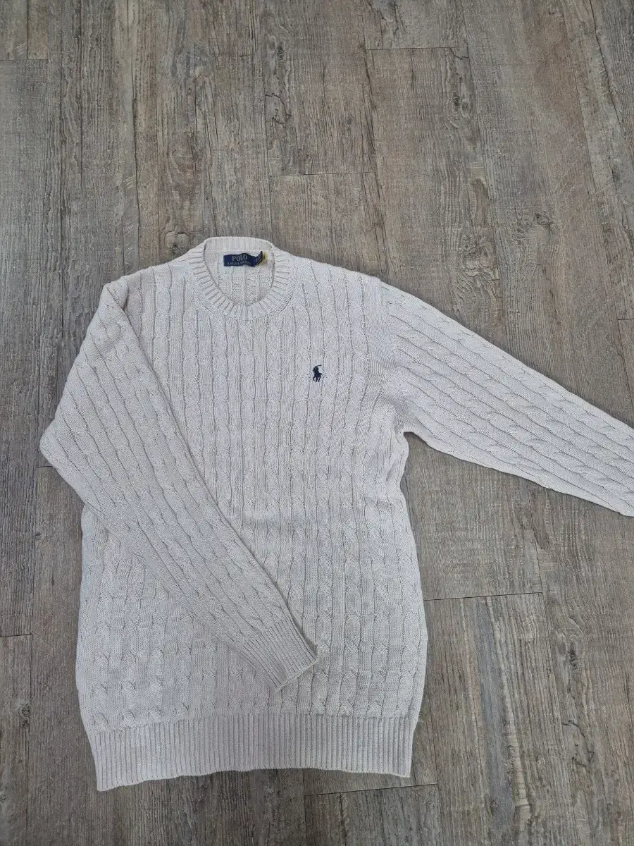 Polo Cable Knit Ivory XL sells.