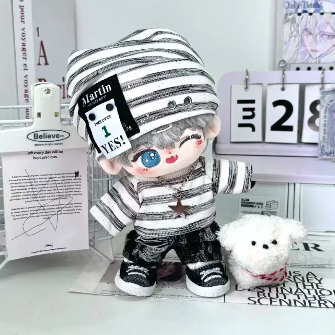 [신상할인] 라이즈 마틴 세트 20cm 인형옷 솜인형옷 옷장 10cm