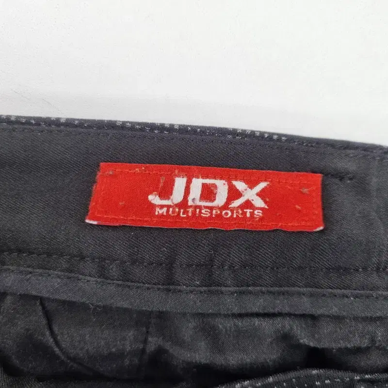 E8697 JDX 남35인치 블랙 체크 봄가을 팬츠/더크