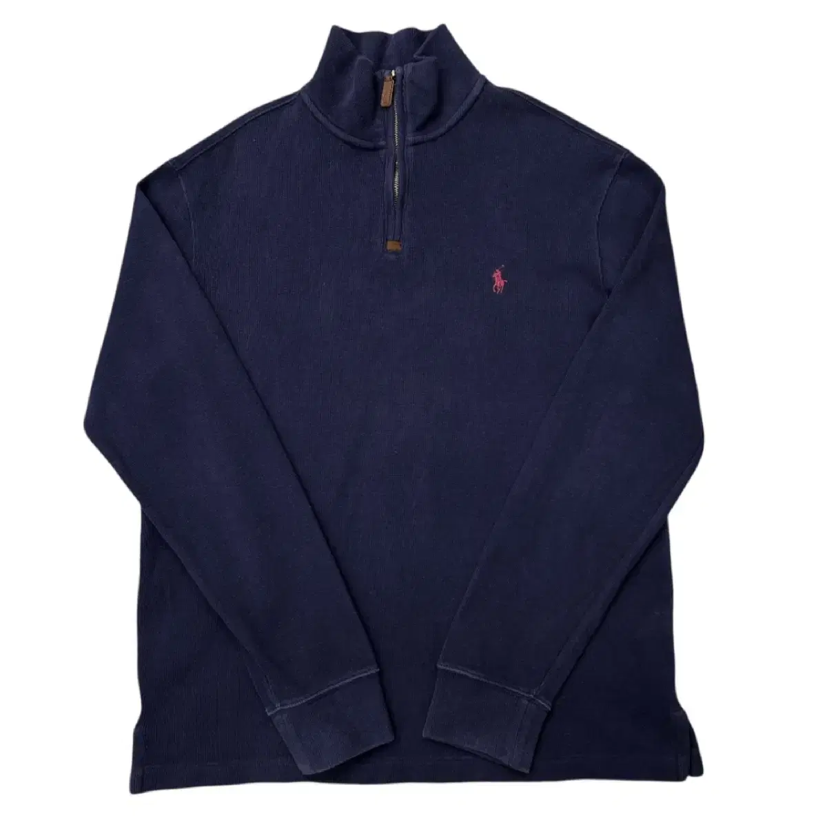 Polo Ralph Lauren Burgundy Pony Navy Vahn Zip-Up Knit M