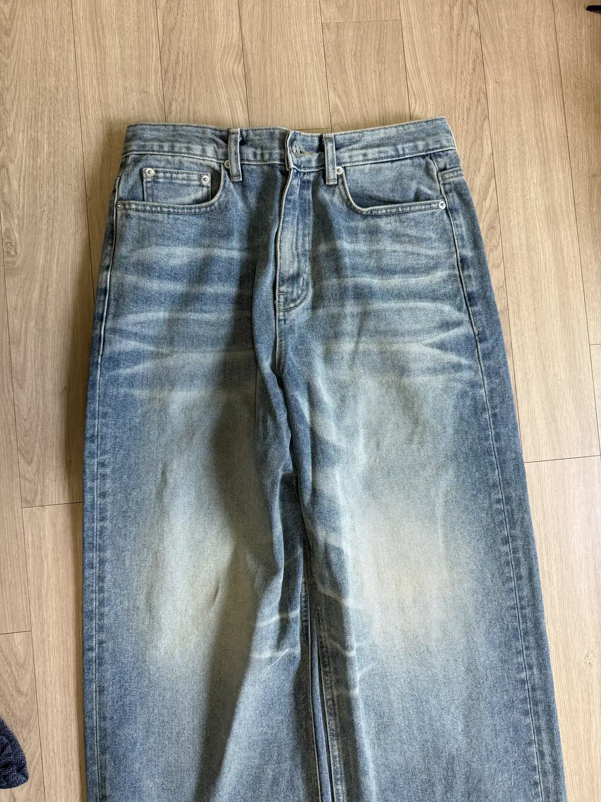 [M] Lo-fi Wide Flare Denim Pants - Light Bloo [1 piece]