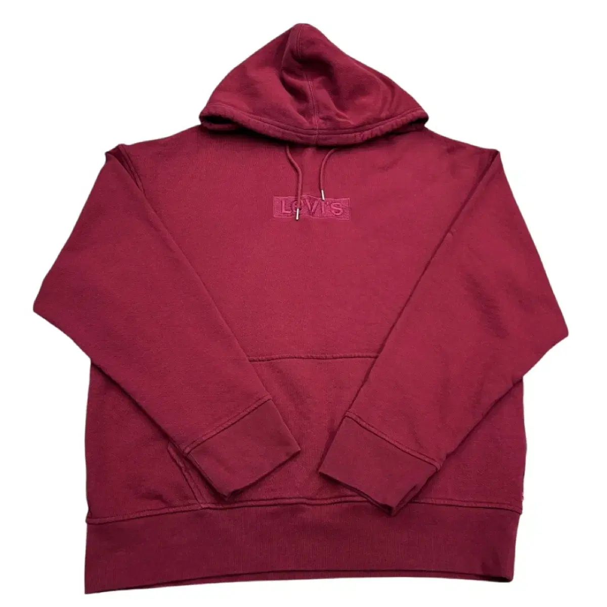 Levi's Box Logo Burgundy Hooded L