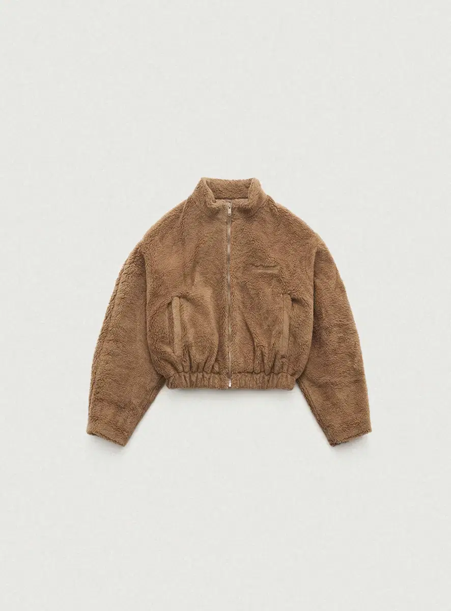 더바넷 Cropped Eco-Shearling Jacket 시어링자켓