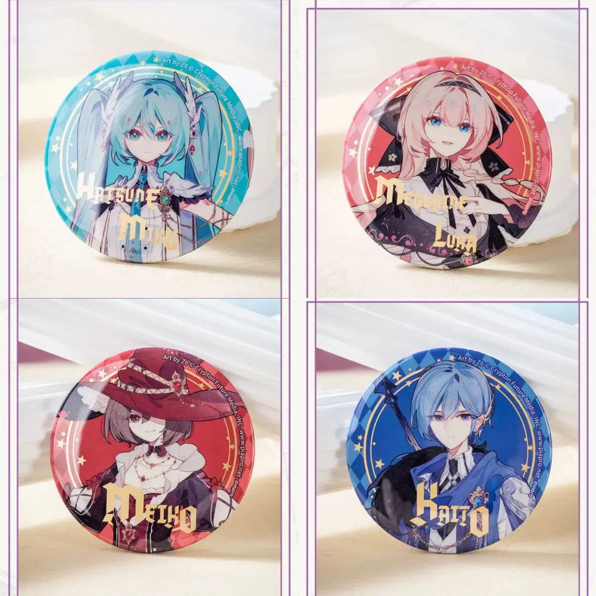 Vocaloid Nightfantasy Canbadge Tool Sobun Miku Luke Meiko Kaito