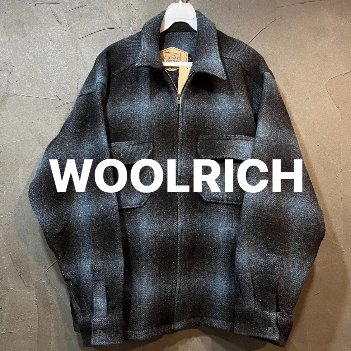 [L] WOOLRICH Woolrich Tartan Check Wool Jacket