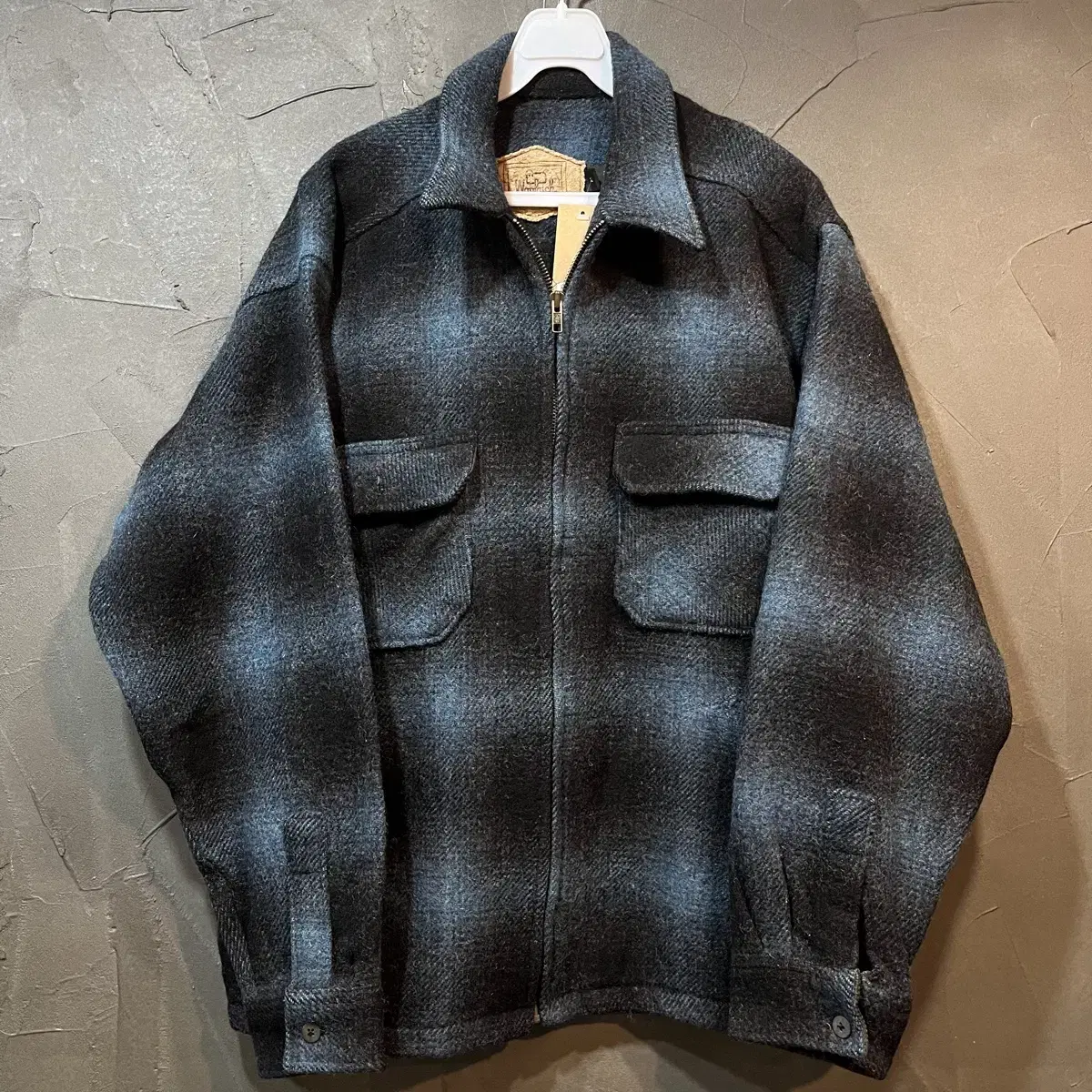 [L] WOOLRICH 울리치 타탄체크 울 자켓