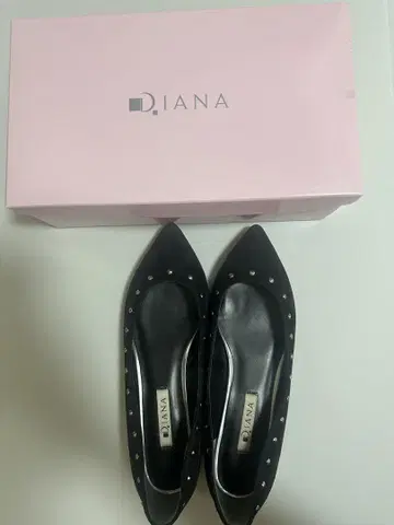 DIANA 스틸레토 신발 24cm 블랙