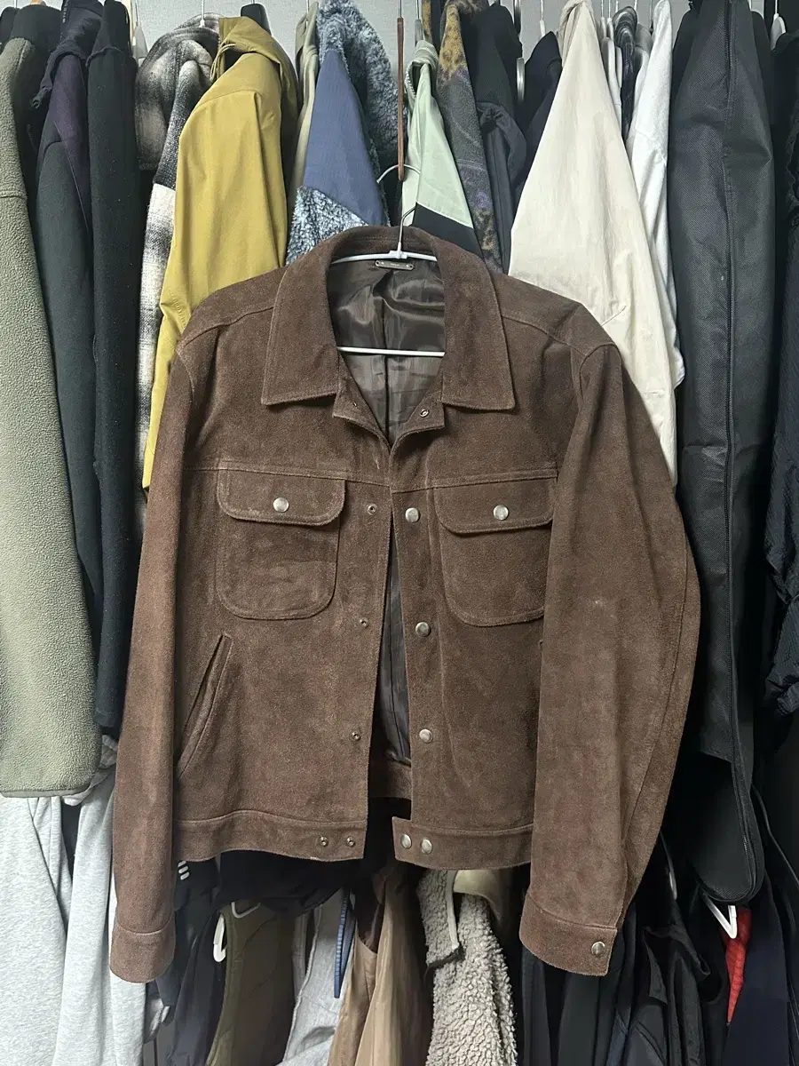 Tony Weck Suede Trekker Jacket XL