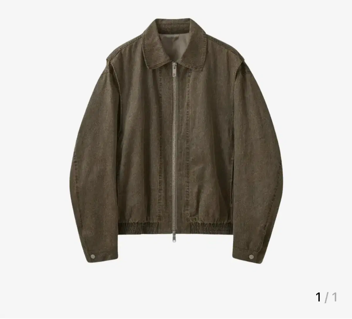 Rafferty Store Buffed Leather Overfit Jacket