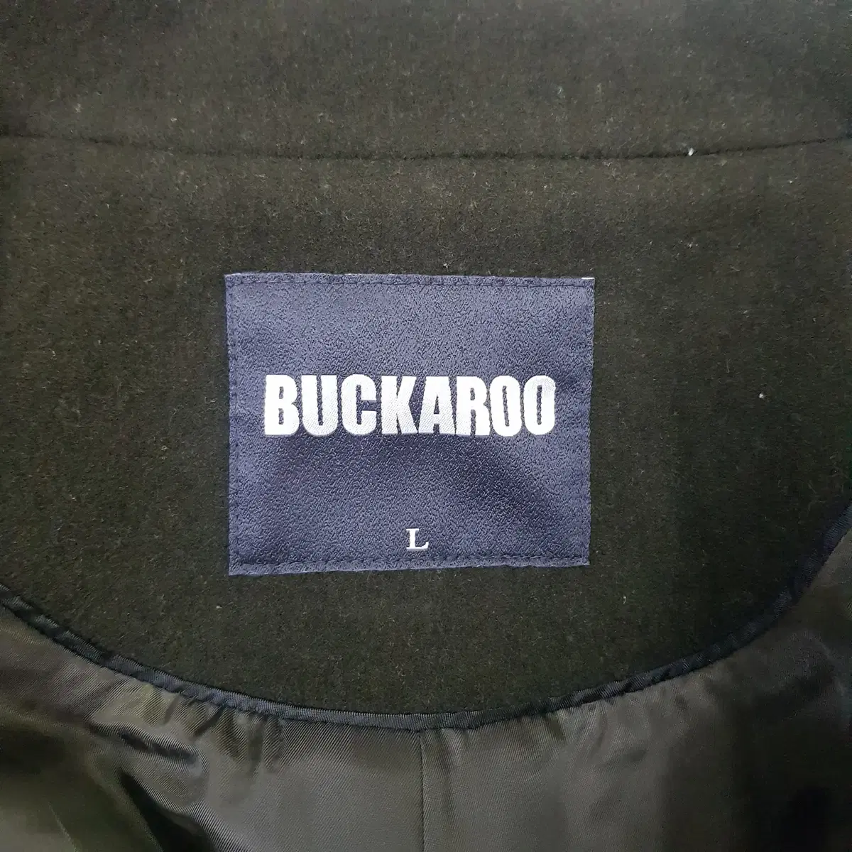 BUCKAROO 남성 카키 롱 코트 L사이즈