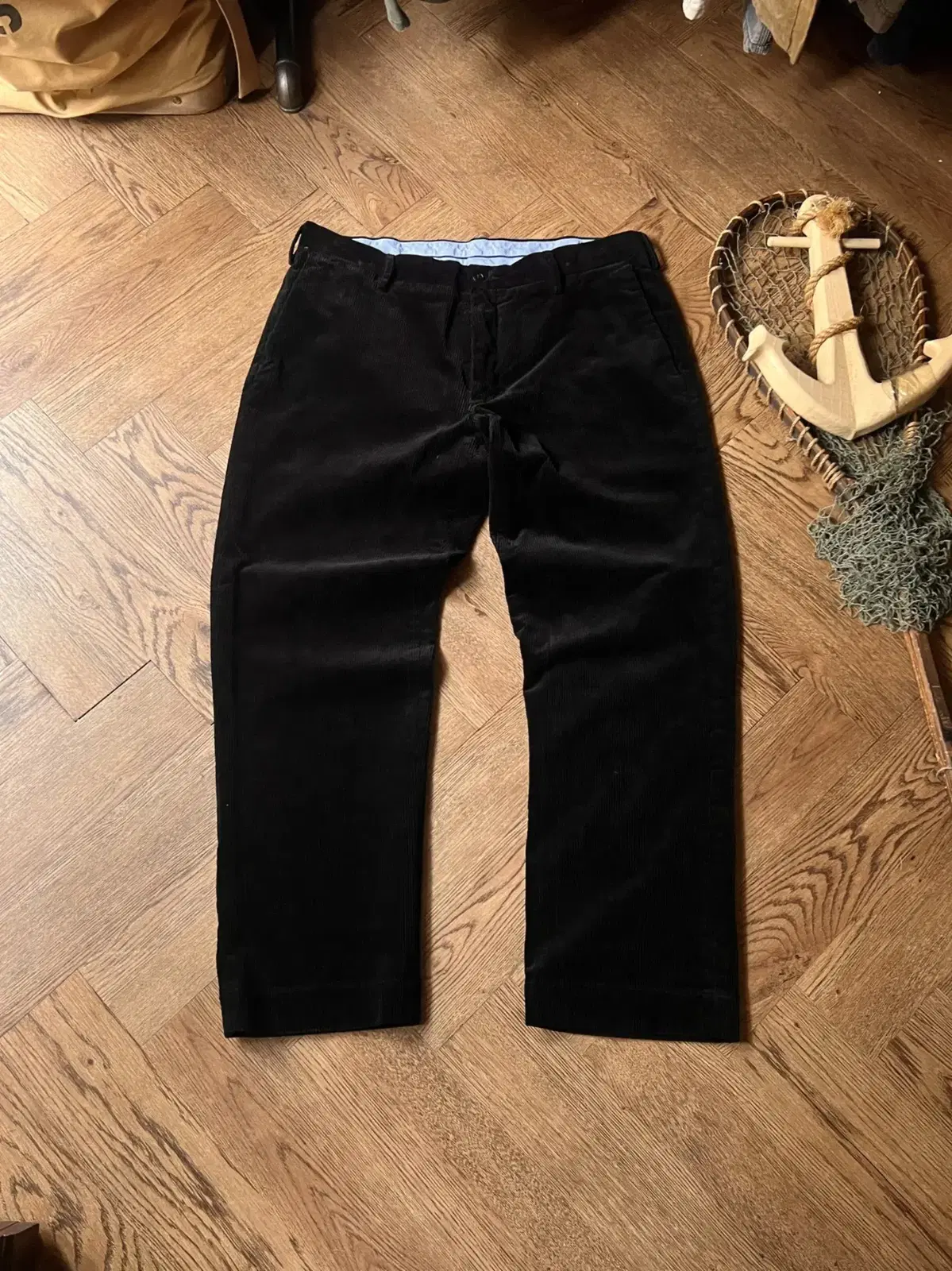 [36]Polo Ralph Lauren new black corduroy pants.