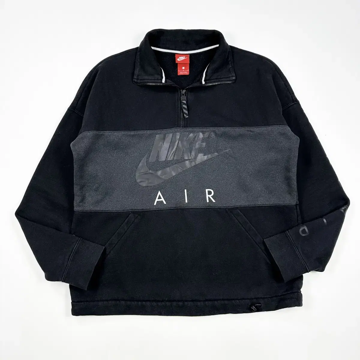 (L) Nike Air Vahn Zip-Up Quarter Zip Man to Man Black