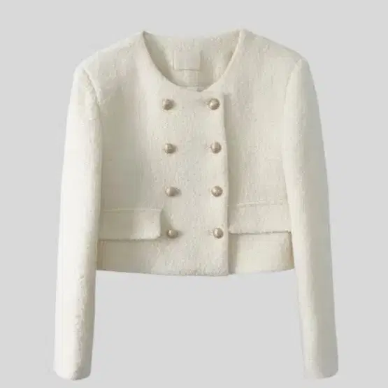 더위시 리즈 tulia double tweed jacket ivory