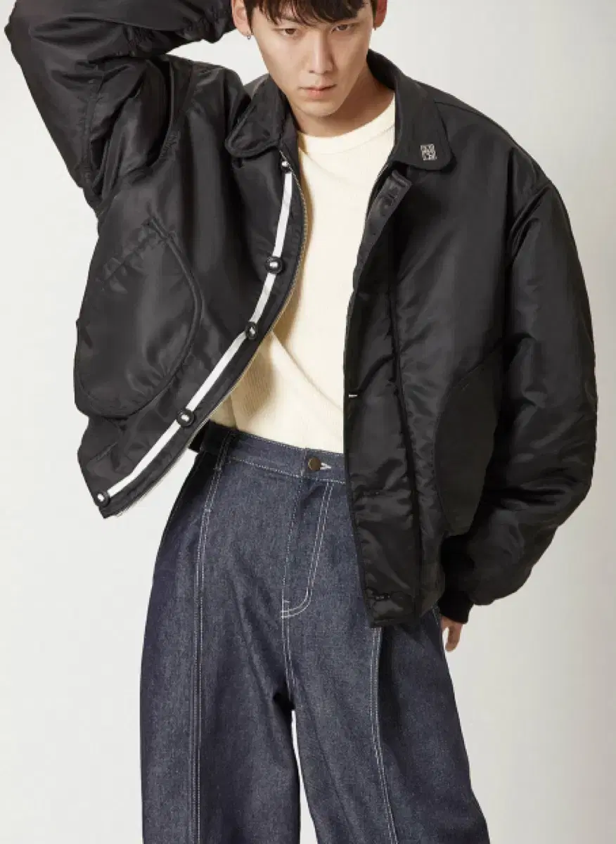 MimtheWardrobe Nylon Deck Bomber Jacket_Black