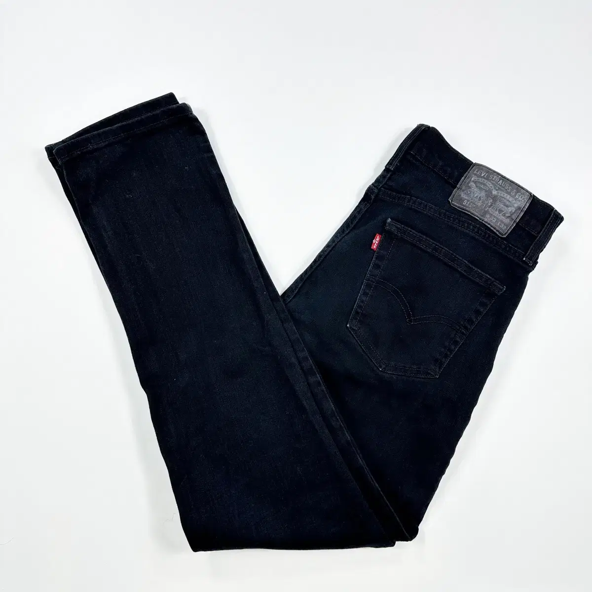 (32) Levi's 511 Slim Fit Black and Blue Denim Pants