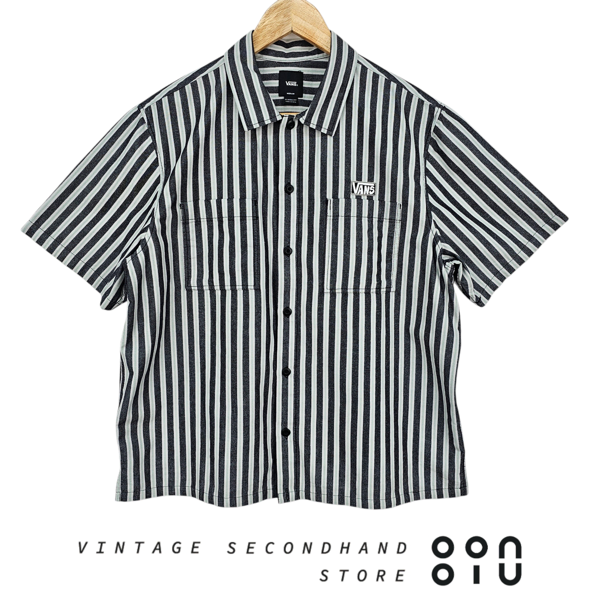 [M] VANS Vans Stripe Short Sleeve Shirt