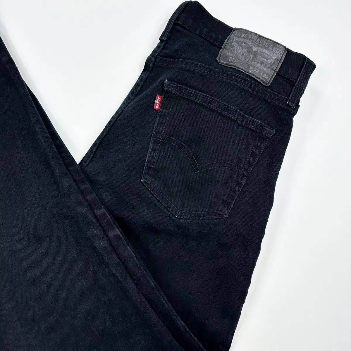 Levi's 511 Original Black Jeans Denim Pants in Black Blue (32")