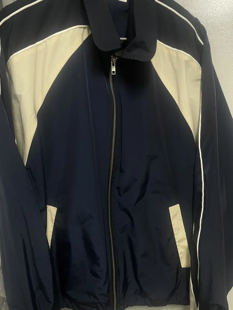 Finding Line Nylon Jacket Navy