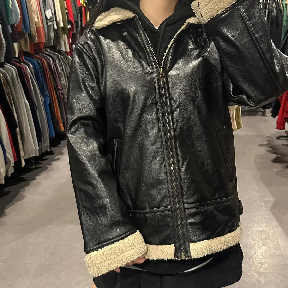 (050) VTG Vintage Mustang Leather Jacket