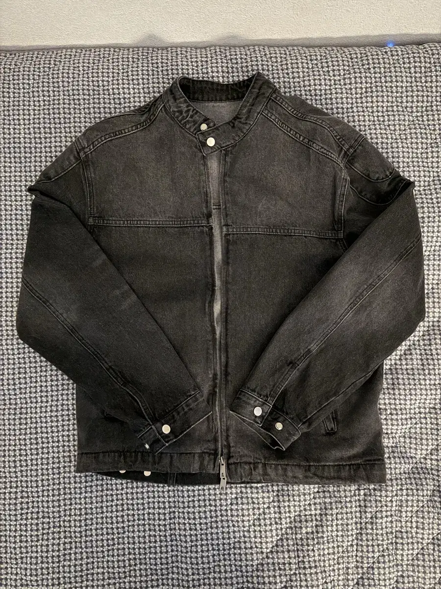 Raggedy Store Scab Wash Denim Racer Jacket