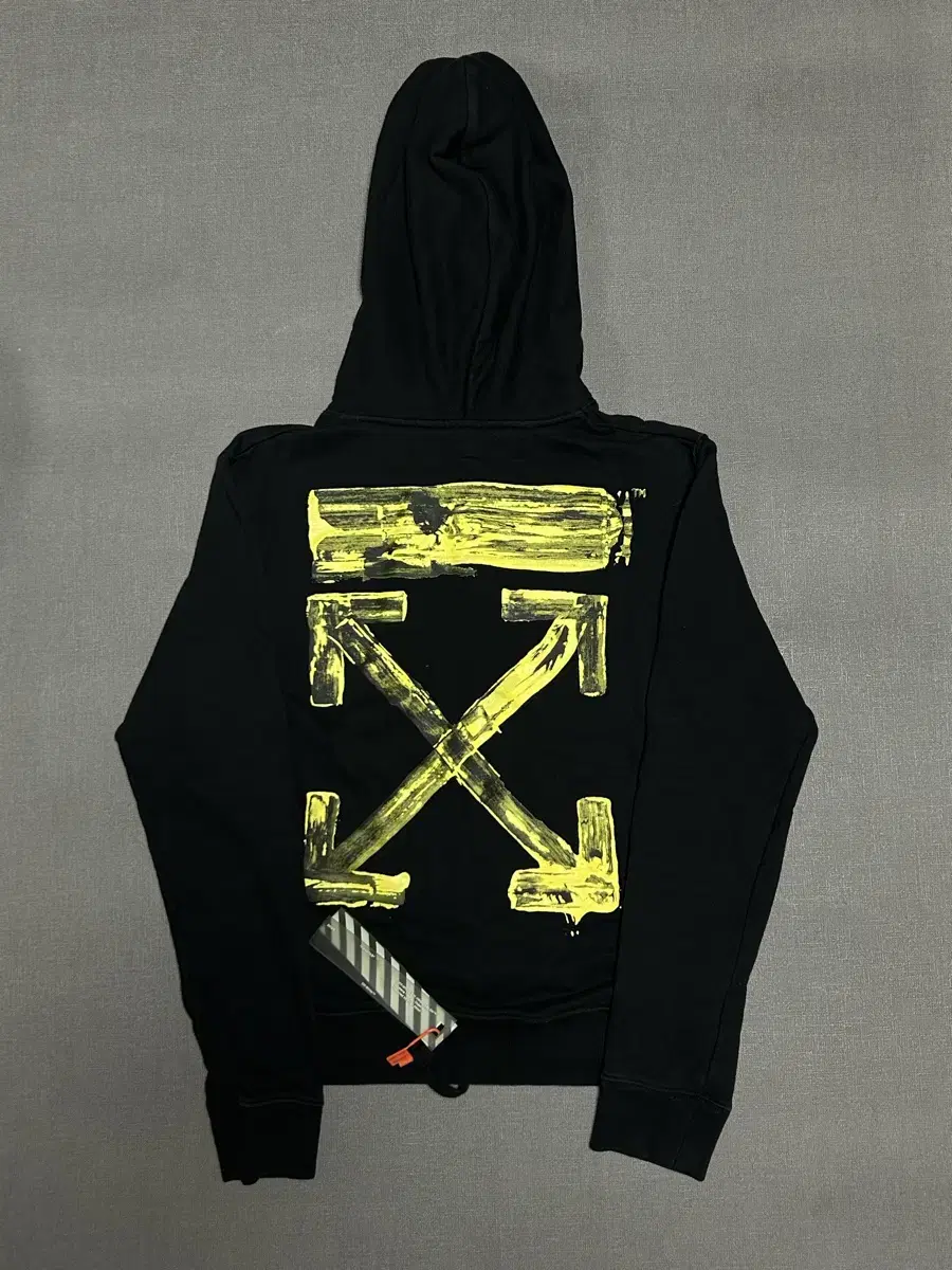 [Same day shipping/transportation] Off-white acrylic hoodie size S black