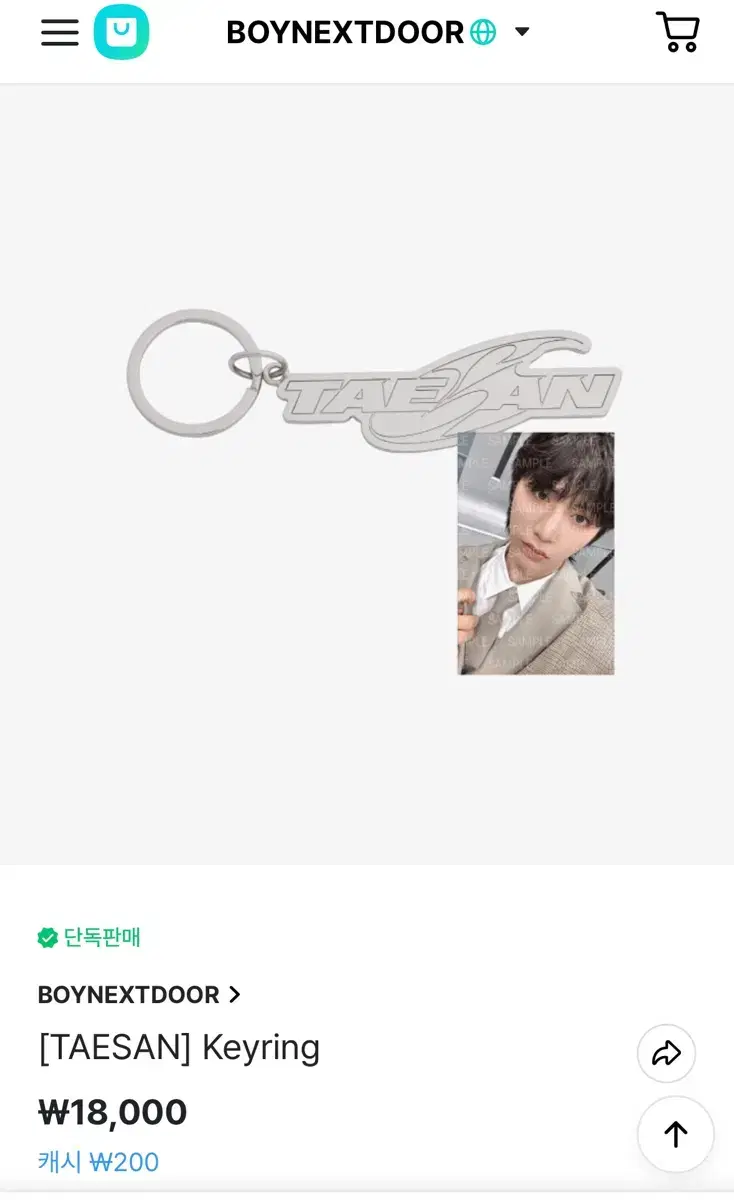 boynextdoor boynextdoor taesan keyring sell wts