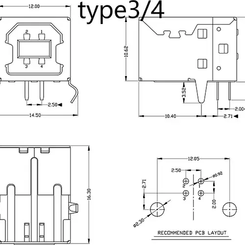 usb 3.0 소켓   미디 연결, 프린트 디지털커넥팅 부속품