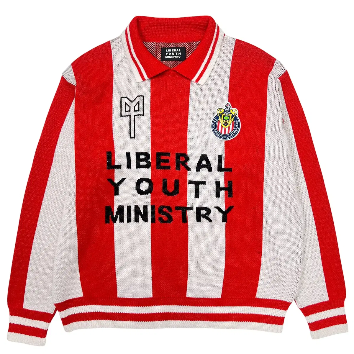 LIBERAL YOUTH MINISTRY Striped knit sweater (L)