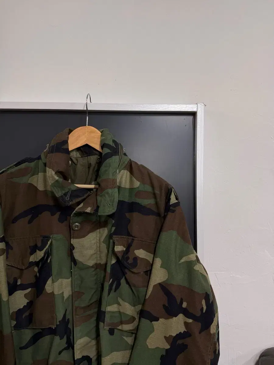 [L] US Army Military Woodland Field Overfit Field Jacket