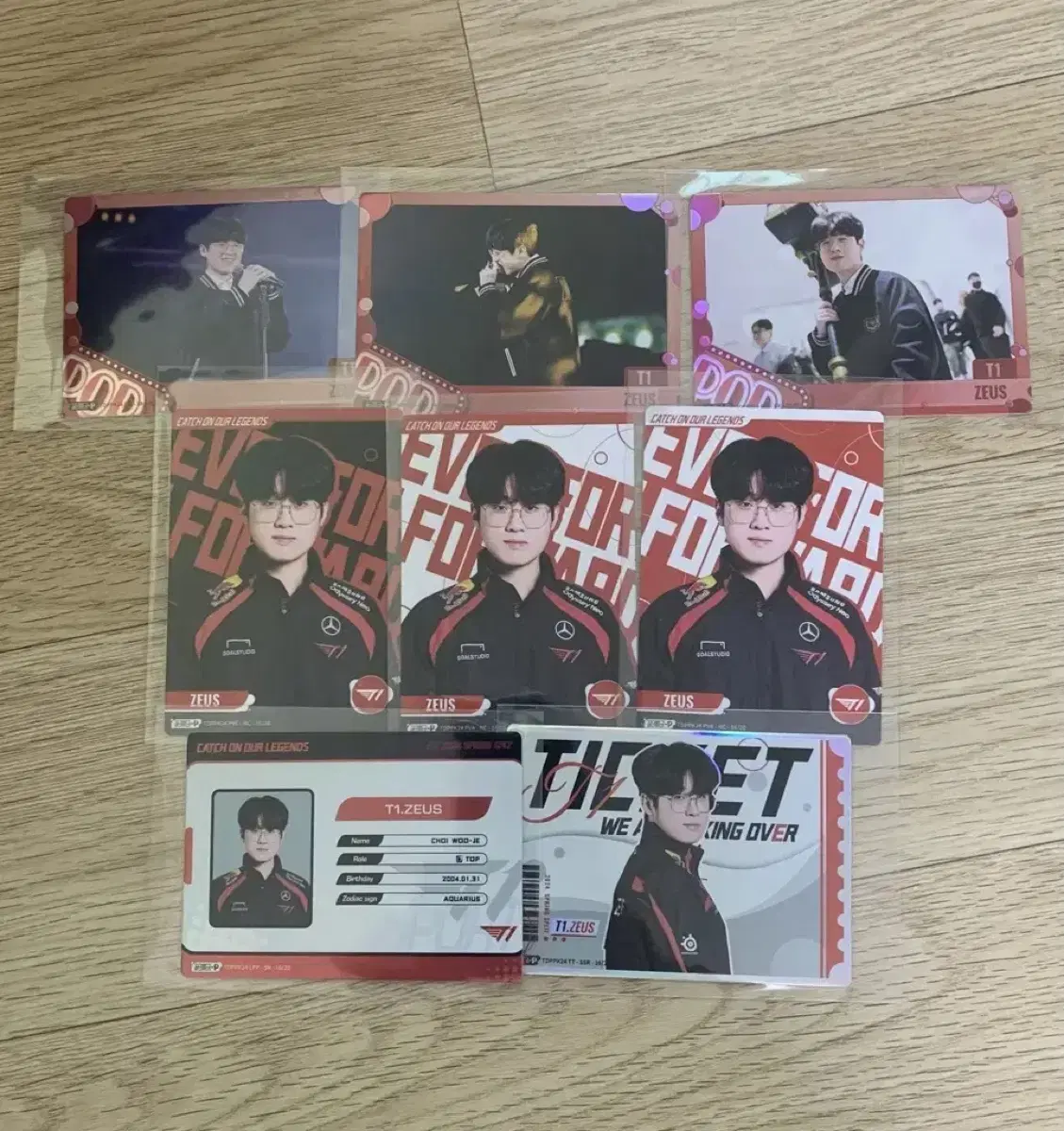 T1 buffun Zeus photocard bulk sell T1 China Photo Card Hanwha Life