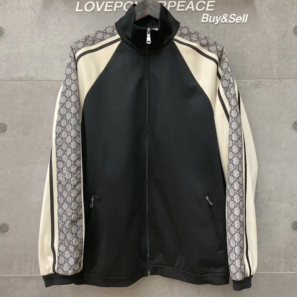 Gucci GGTechnical Jersey Zip-up Black 545601-G110145