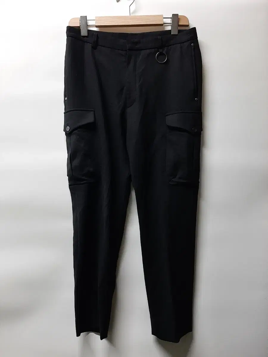 (76) Solid Homme Cargo Slacks Black