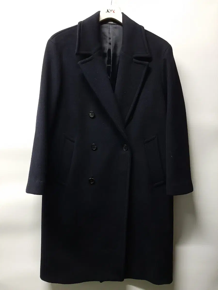 (M)Gentleman's Standard Cashmere Blend Coat Black