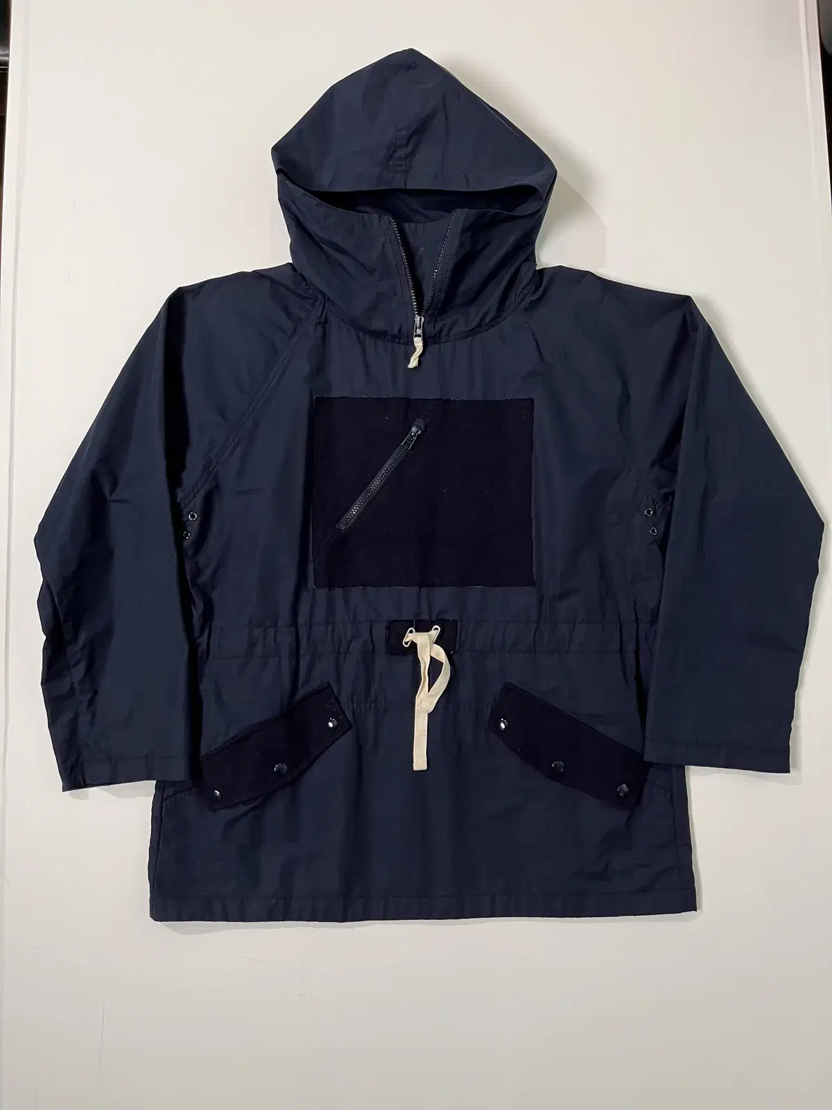 The North Sea Clothings Vintage Navy Anorak Jacket 100% Cotton