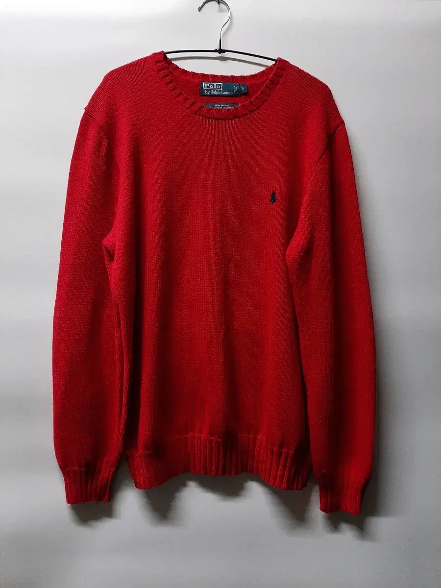 (S) Poloralprene Cotton Knit Red