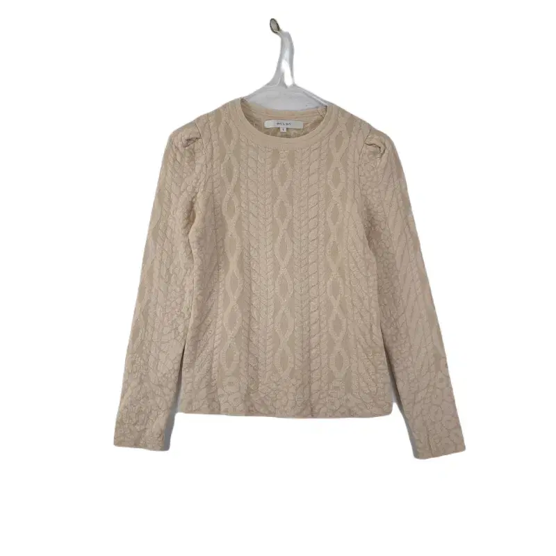 E8723 On&On Womens1SIZE Beige Pretzel Long Sleeve Knit/Dirk