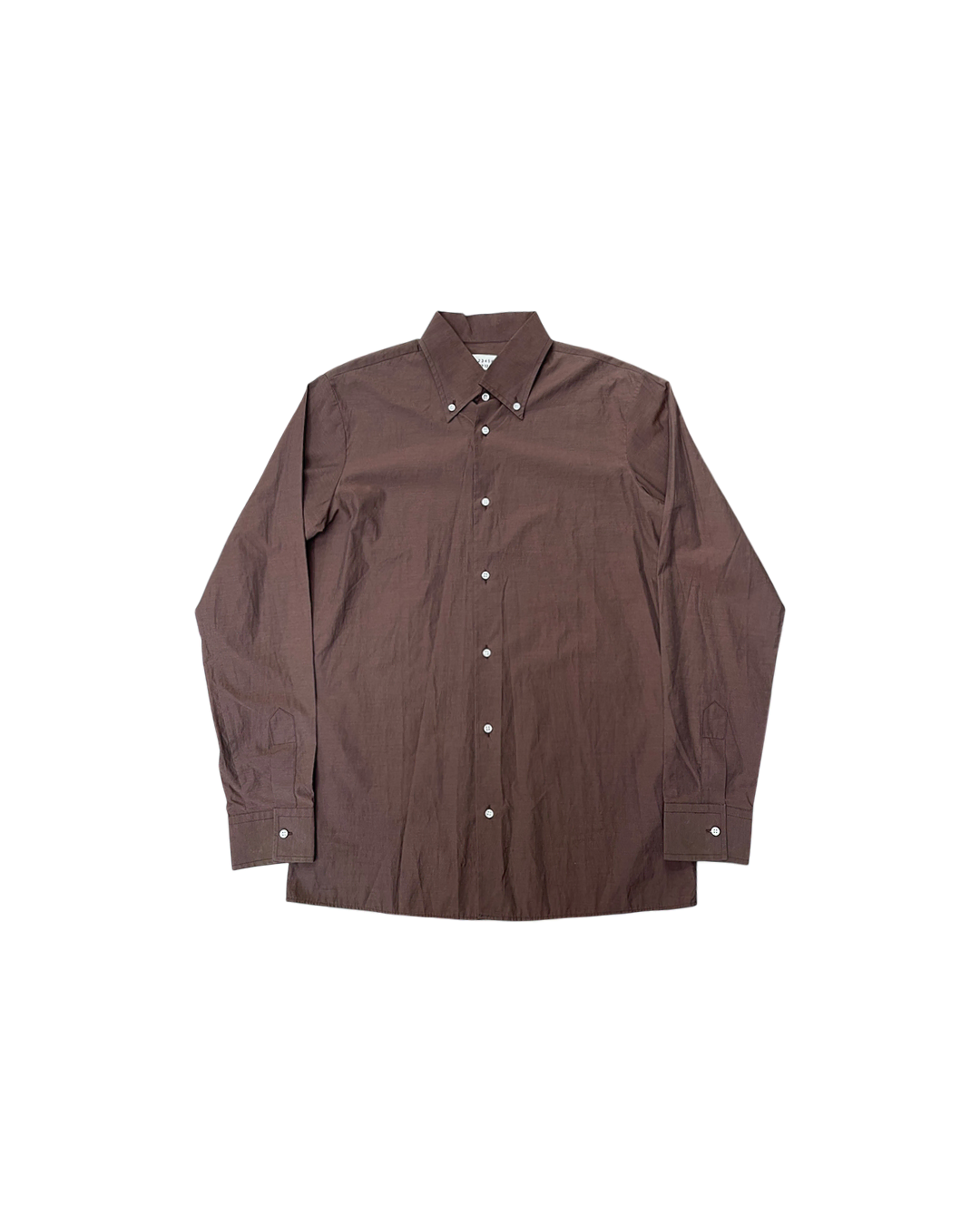 Martin Margiela 03SS No. 10 Brown Solid Shirt